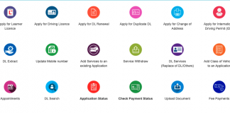Apply Update Online Driving Licence