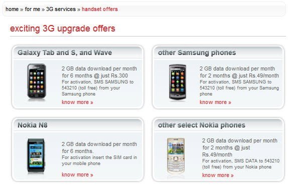 Airtel 3G upgrades