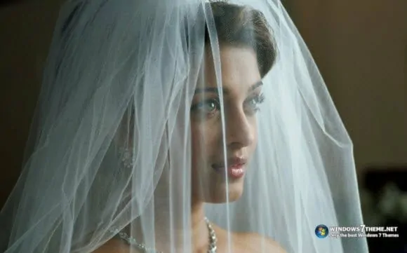 Free Download Aishwarya Rai theme for Windows 7 Bride