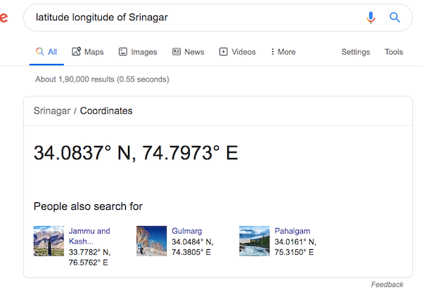 Google Latitude Longitude