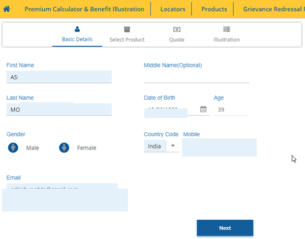 Online LIC Premium Calculator and Comparison