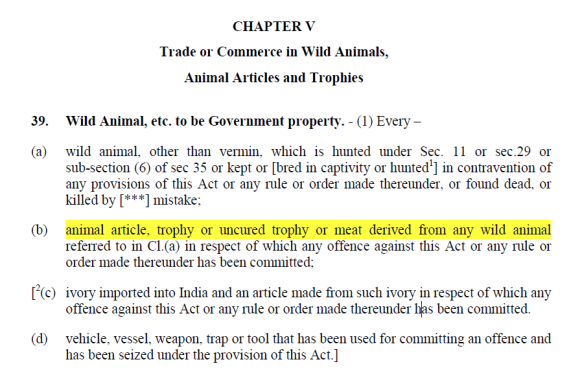 Wild Life Act 1972
