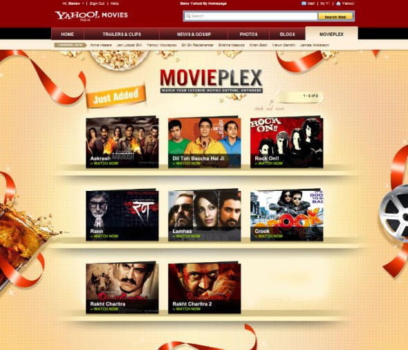 Yahoo Movieplex Bollywood Movies