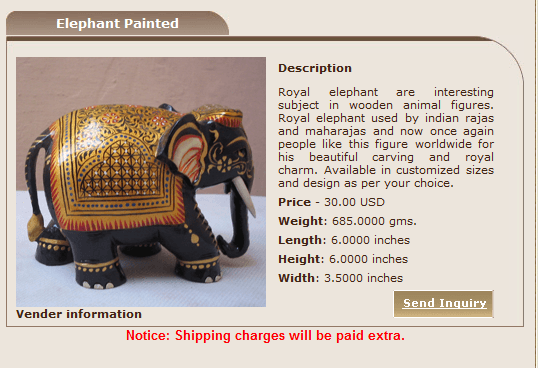 Online store for buying Wooden Indian handicrafts